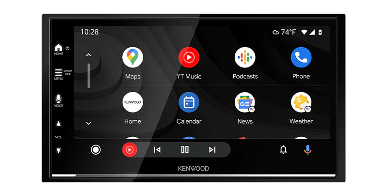 Kenwood DMX7022S – 7" Multimedia Receiver with Wired Apple CarPlay & Android Auto