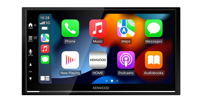 Kenwood DMX7022S – 7" Multimedia Receiver with Wired Apple CarPlay & Android Auto